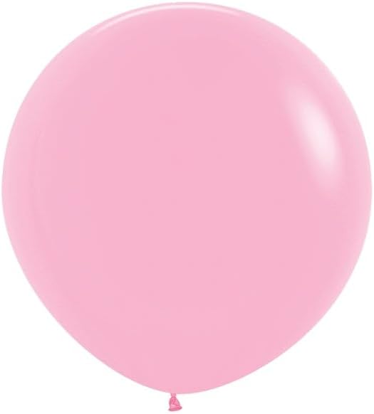 Sempertex Fashion Bubble Gum Pink Round Latex Balloon 36'' | 2 balloons