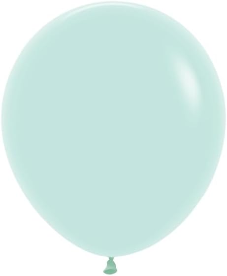 Sempertex Pastel Matte Green Round Latex Balloon 18'' | 6 balloons
