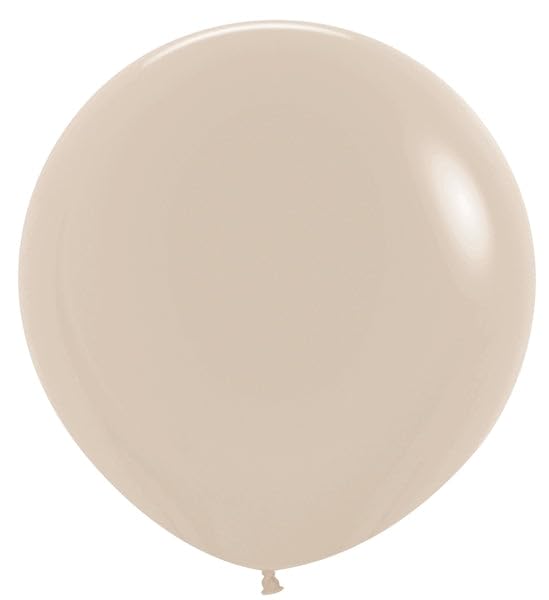 SEMPERTEX 24" Deluxe White Sand Latex Balloons (59361)