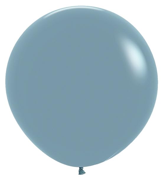 Pastel Dusk Blue Round Latex Balloon