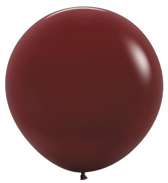 Sempertex Deluxe Merlot Round Balloons – 24 Inch, 3 Pcs – Elegant Latex Balloons for Birthday Decorations, Wedding, Graduation, Baby Shower, Anniversary, Bridal Shower, Party Celebrations