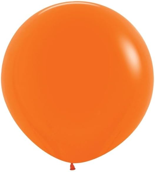 Sempertex Fashion Orange Round Latex Balloon 36'' | 2 balloons