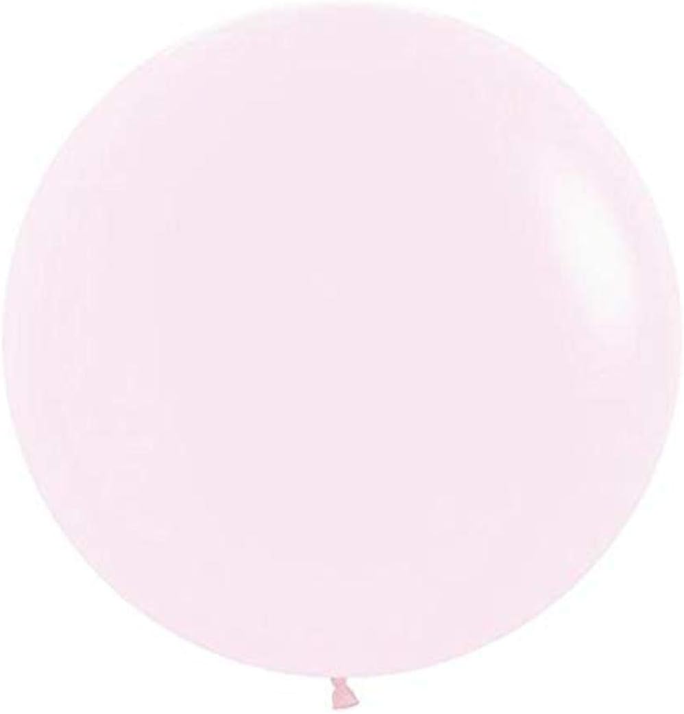 Pastel Matte Pink Round Latex Balloon 24" | 3 balloons