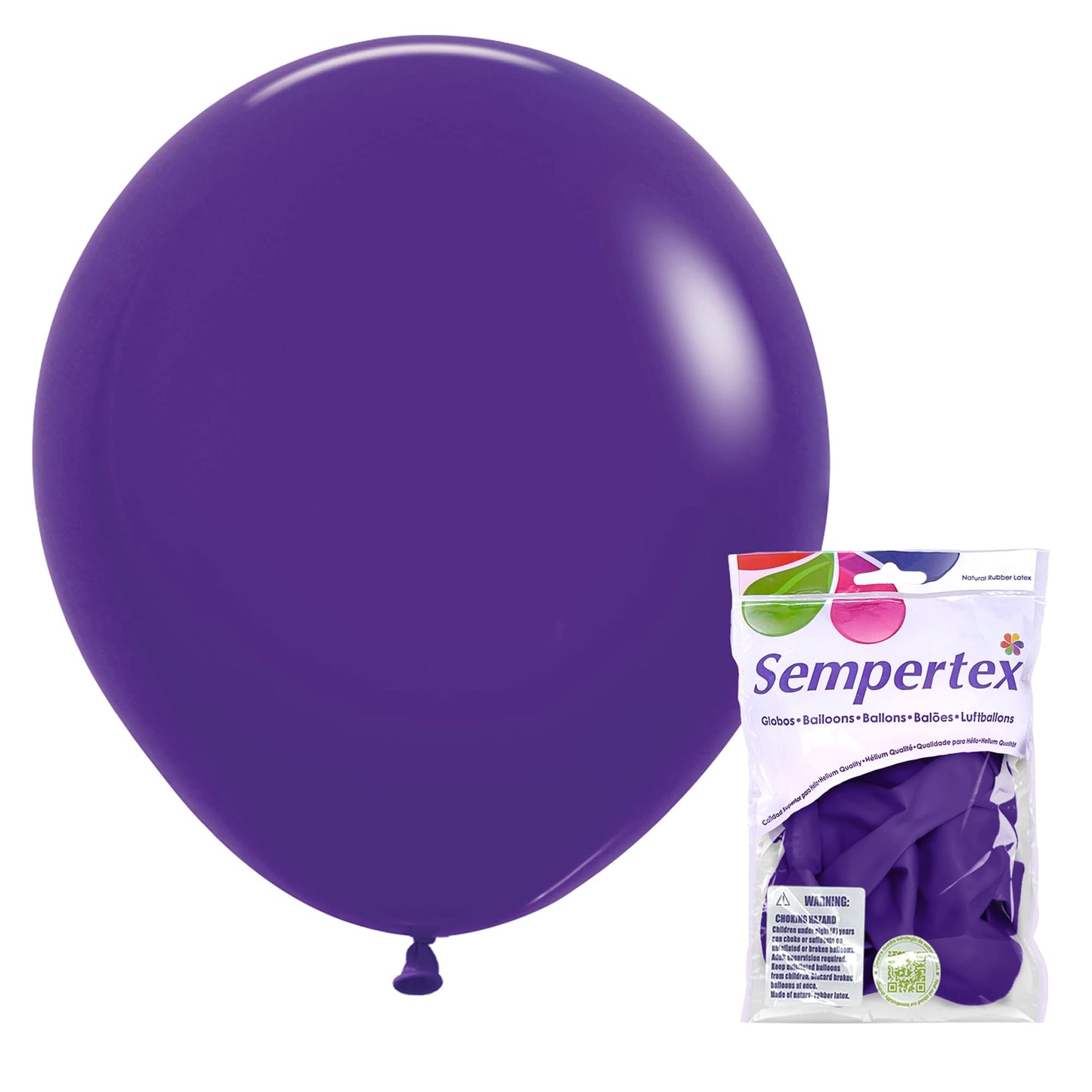 Fashion Violet Round Latex Balloon