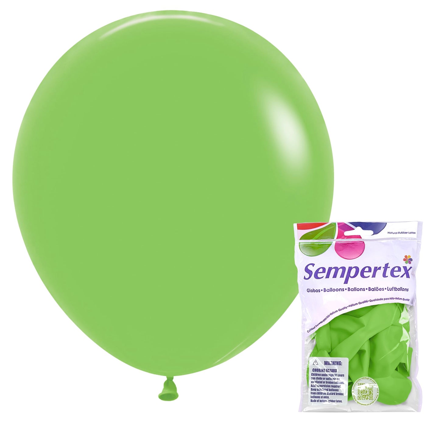 Sempertex Deluxe Key Lime Balloons - 18 Inch, 6 Pcs - Elegant Latex Balloons for Birthday Decorations, Wedding, Graduation, Baby Shower, Anniversary, Bridal Shower, Party Celebrations