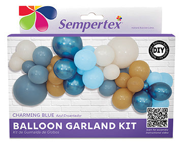 Charming Blue Balloon Garland Kit