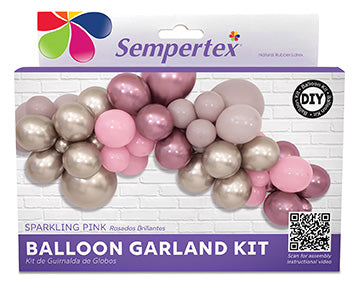 Sparkling Pink Balloon Garland Kit