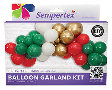 Festive Christmas Balloon Garland Kit
