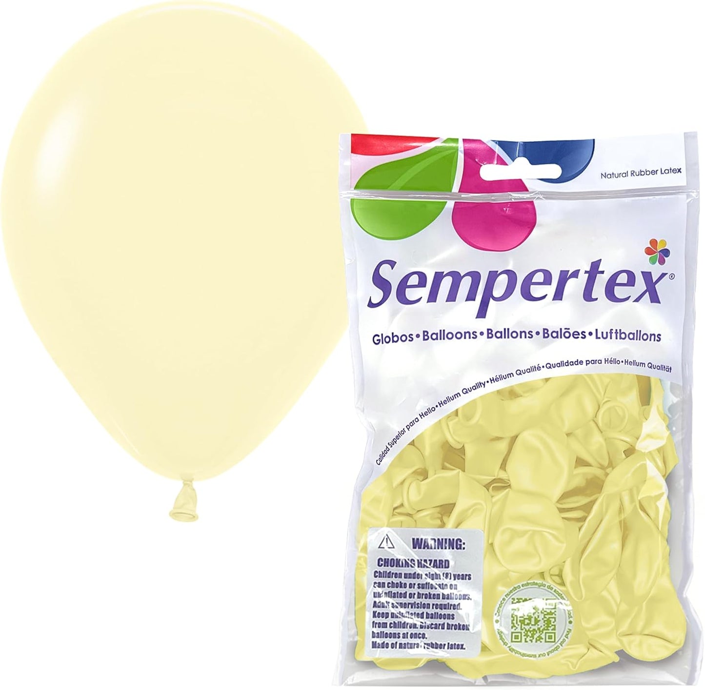 Pastel Matte Yellow Round Latex Balloon | 5" 50 balloons