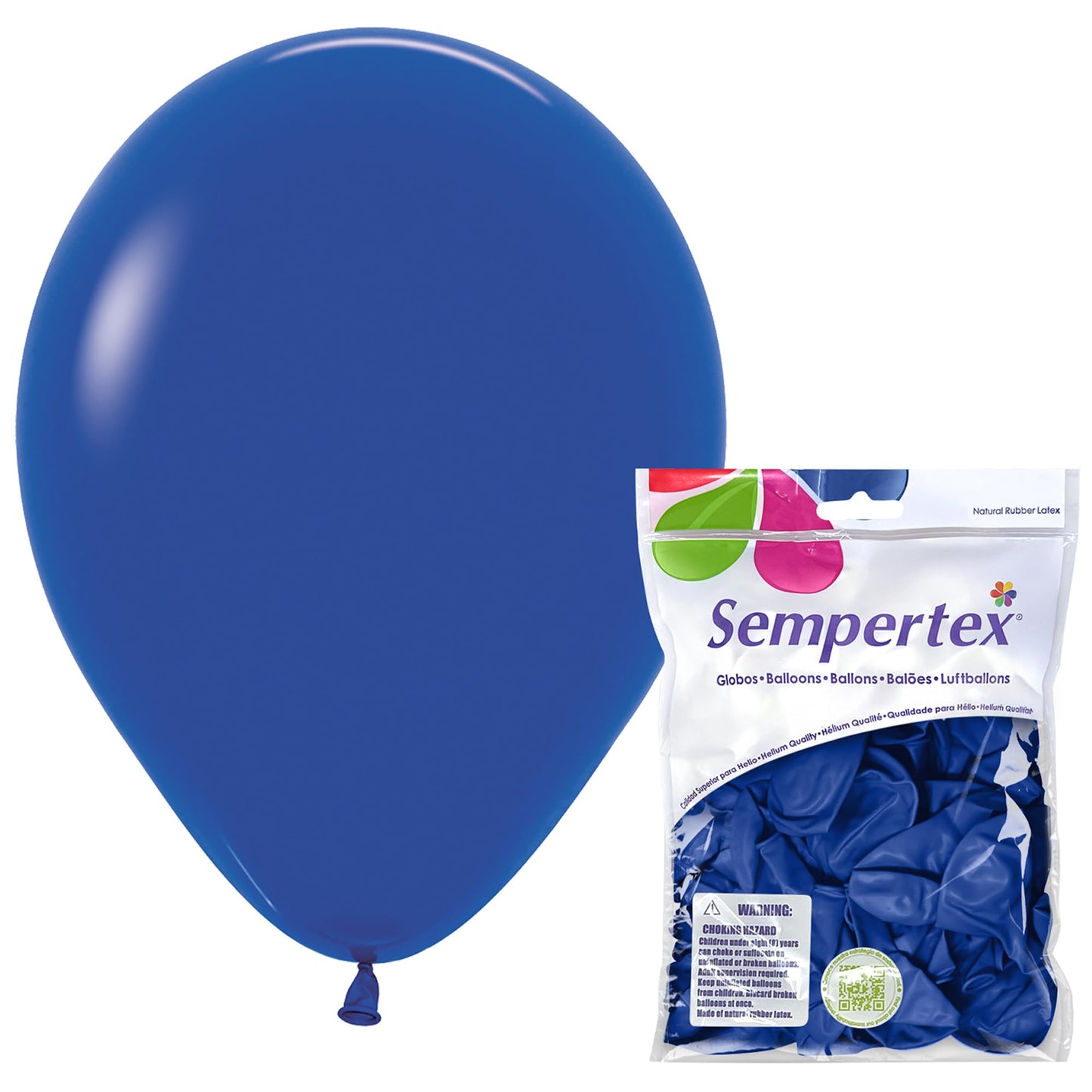 Sempertex Round Fashion Royal Blue Balloons, 11 Inch, 25Pcs – Elegant Latex Balloons for Birthday Decorations, Wedding, Graduation, Baby Shower, Anniversary, Bridal Shower, Party Celebrations