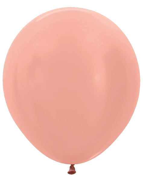Sempertex Metallic Rose Gold Round 18" Latex Balloon