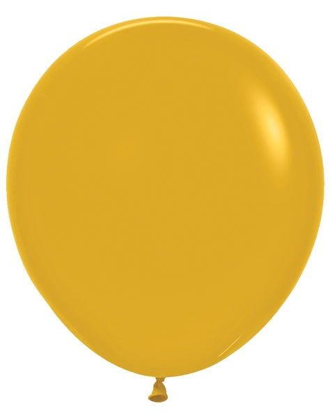 Sempertex Deluxe Mustard Round 18" Latex Balloon
