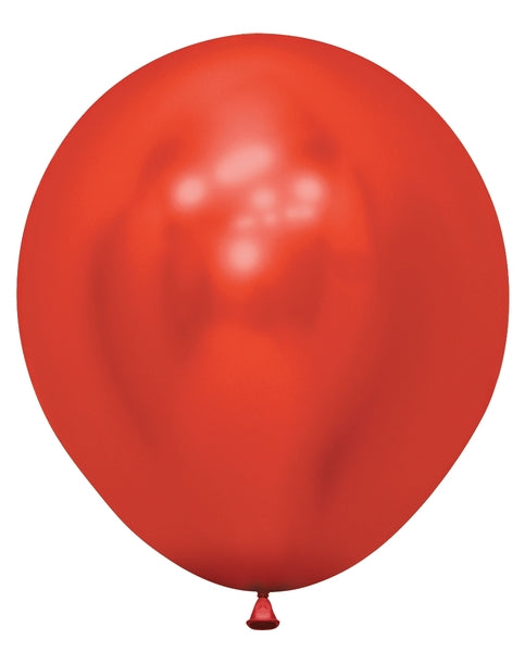 Sempertex Reflex Crystal Red Round 18" Latex Balloon