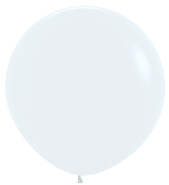 Sempertex Fashion White Round 36" Latex Balloon