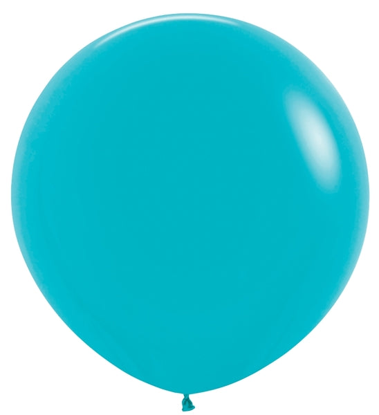 Sempertex Deluxe Turquoise Blue Round 36" Latex Balloon