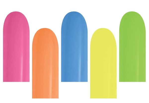 Sempertex Neon Assortment 260S Entertainer Latex Balloon