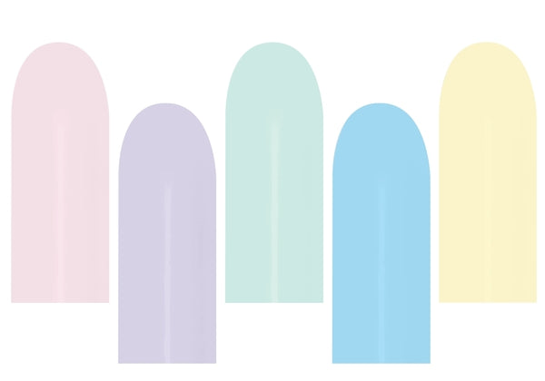 Sempertex Pastel Matte Assortment 260S Entertainer Latex Balloon