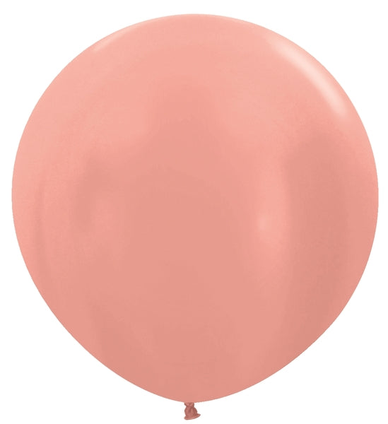 Sempertex Metallic Rose Gold Round 24" Latex Balloon