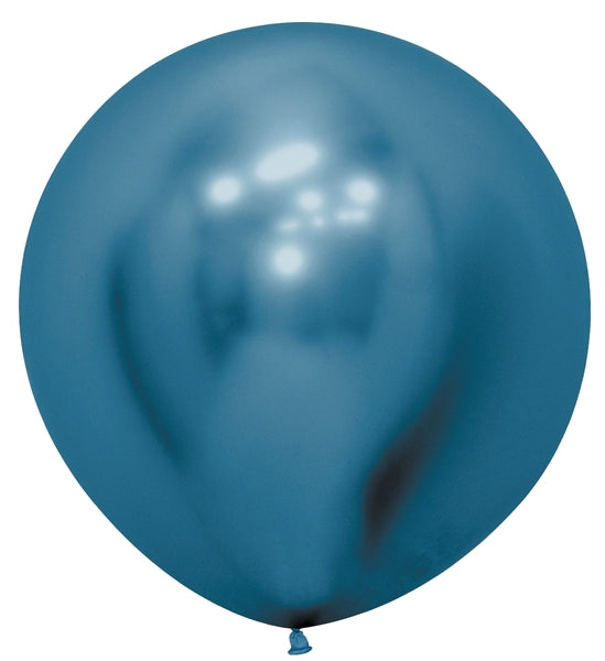 Sempertex Reflex Blue Round 24" Latex Balloon