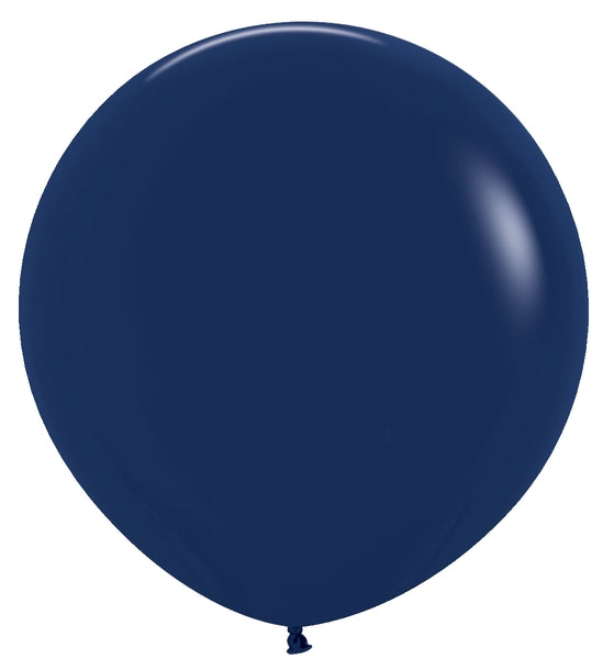 Sempertex Fashion Navy Round 24" Latex Balloon