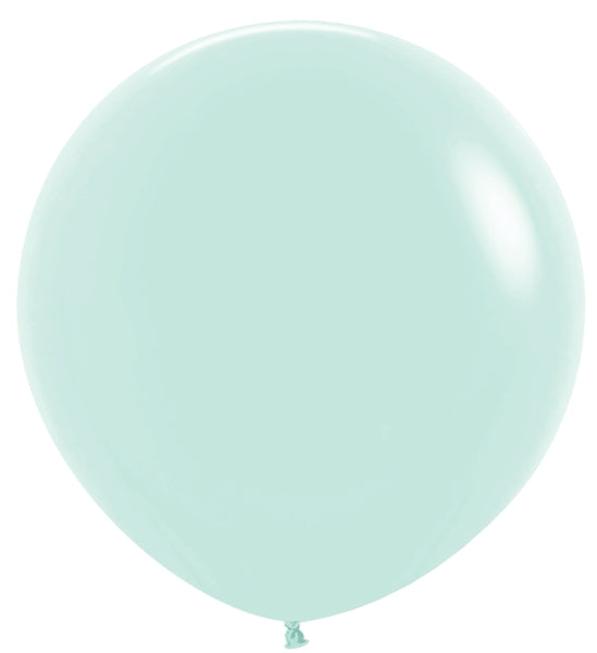 Sempertex Pastel Matte Green Round 24" Latex Balloon