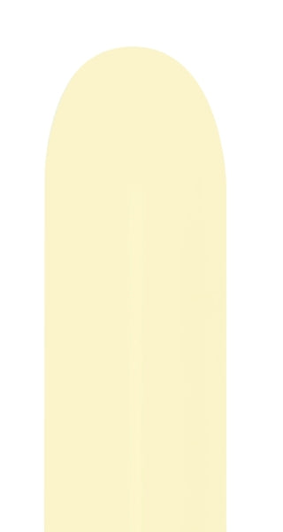 Sempertex Pastel Matte Yellow 260S Entertainer Latex Balloon