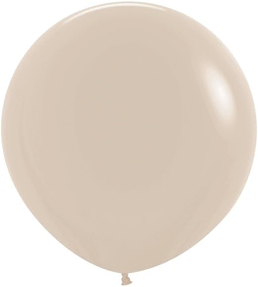 Sempertex Deluxe White Sand Round Latex Balloon 36'' | 2 balloons