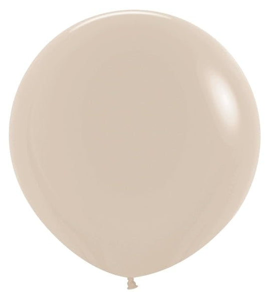 SEMPERTEX 24" Deluxe White Sand Latex Balloons (59361)