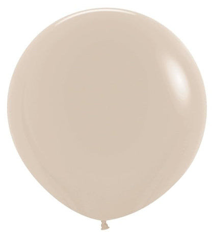 Deluxe White Sand Round Latex Balloon