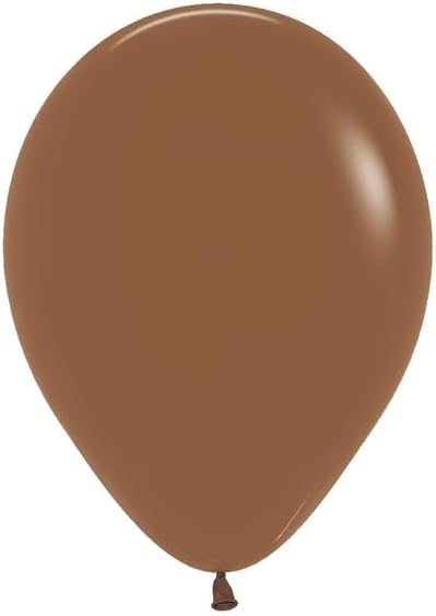 Sempertex Round Deluxe Coffee Balloons - 5 Inch, 50Pcs - Elegant Latex Balloons for Birthday Decorations, Wedding, Graduation, Baby Shower, Anniversary, Bridal Shower, Party Celebrations
