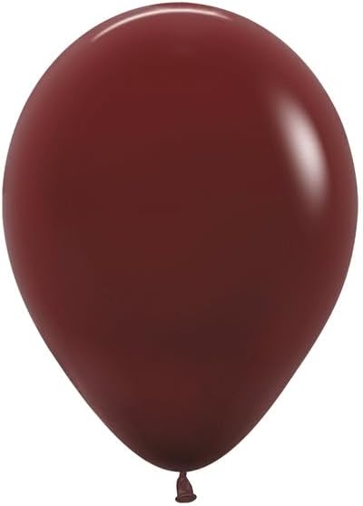 Sempertex Deluxe Merlot Round Balloons - 5 Inch, 50Pcs - Elegant Latex Balloons for Birthday Decorations, Wedding, Graduation, Baby Shower, Anniversary, Bridal Shower, Party Celebrations