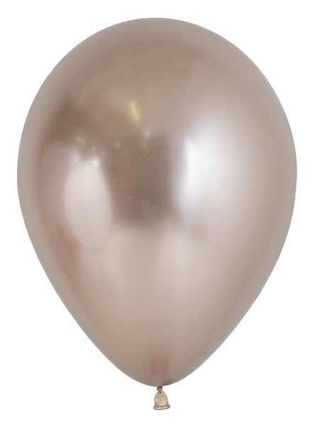 Reflex Champagne Round Latex Balloon