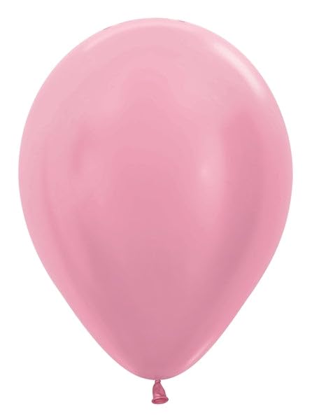 Sempertex Round Pearl Pink Balloons – 11 Inch, 25Pcs – Elegant Latex Balloons for Birthday Decorations, Wedding, Graduation, Baby Shower, Anniversary, Bridal Shower, Party Celebrations