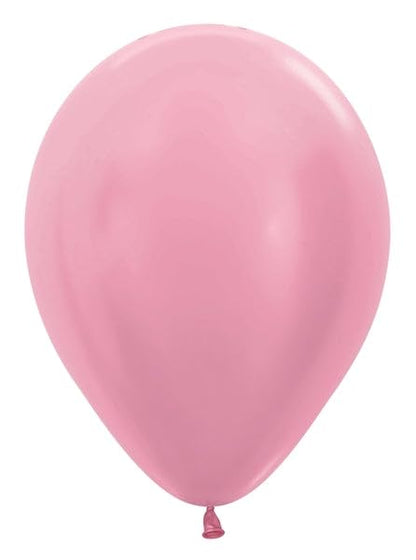 Pearl Pink Round Latex Balloon