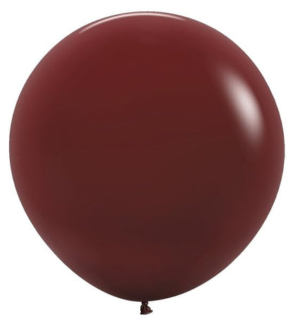 Deluxe Merlot Round Latex Balloon