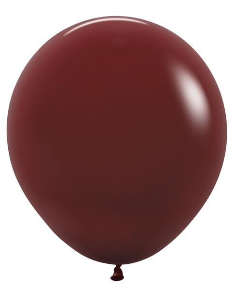 Sempertex Deluxe Merlot Round Balloons – 18 Inch, 6 Pcs – Elegant Latex Balloons for Birthday Decorations, Wedding, Graduation, Baby Shower, Anniversary, Bridal Shower, Party Celebrations