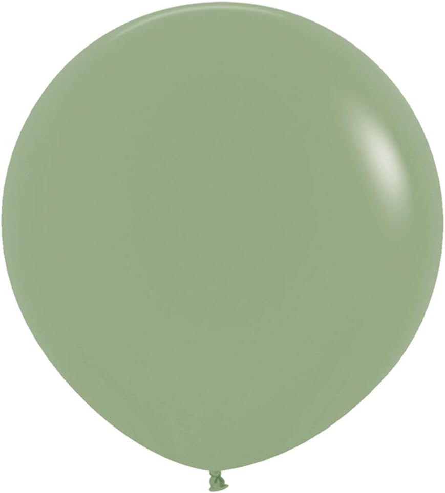 Deluxe Eucalyptus Round Latex Balloon 24" | 3 balloons
