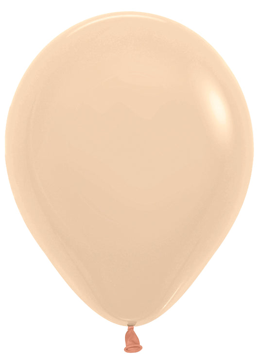 Pastel Matte Malibu Peach Round Latex Balloon