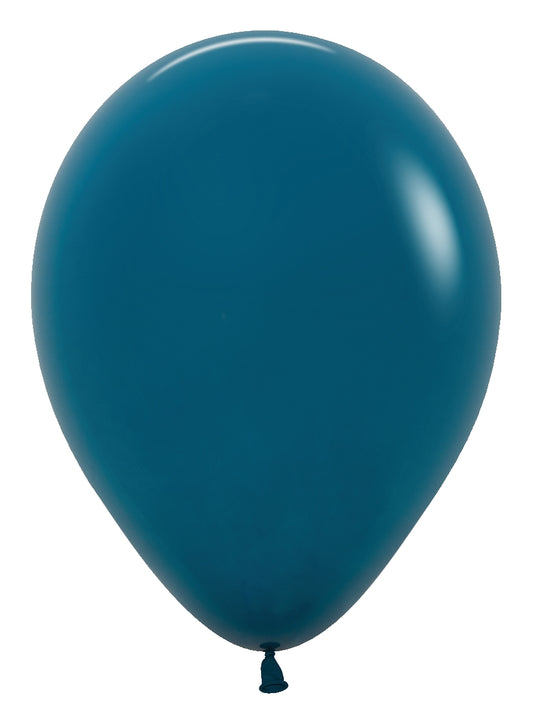 Deluxe Deep Teal Round Latex Balloon
