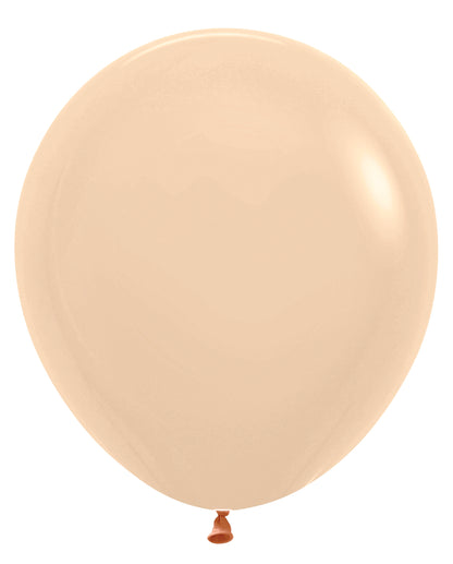 Pastel Matte Malibu Peach Round Latex Balloon