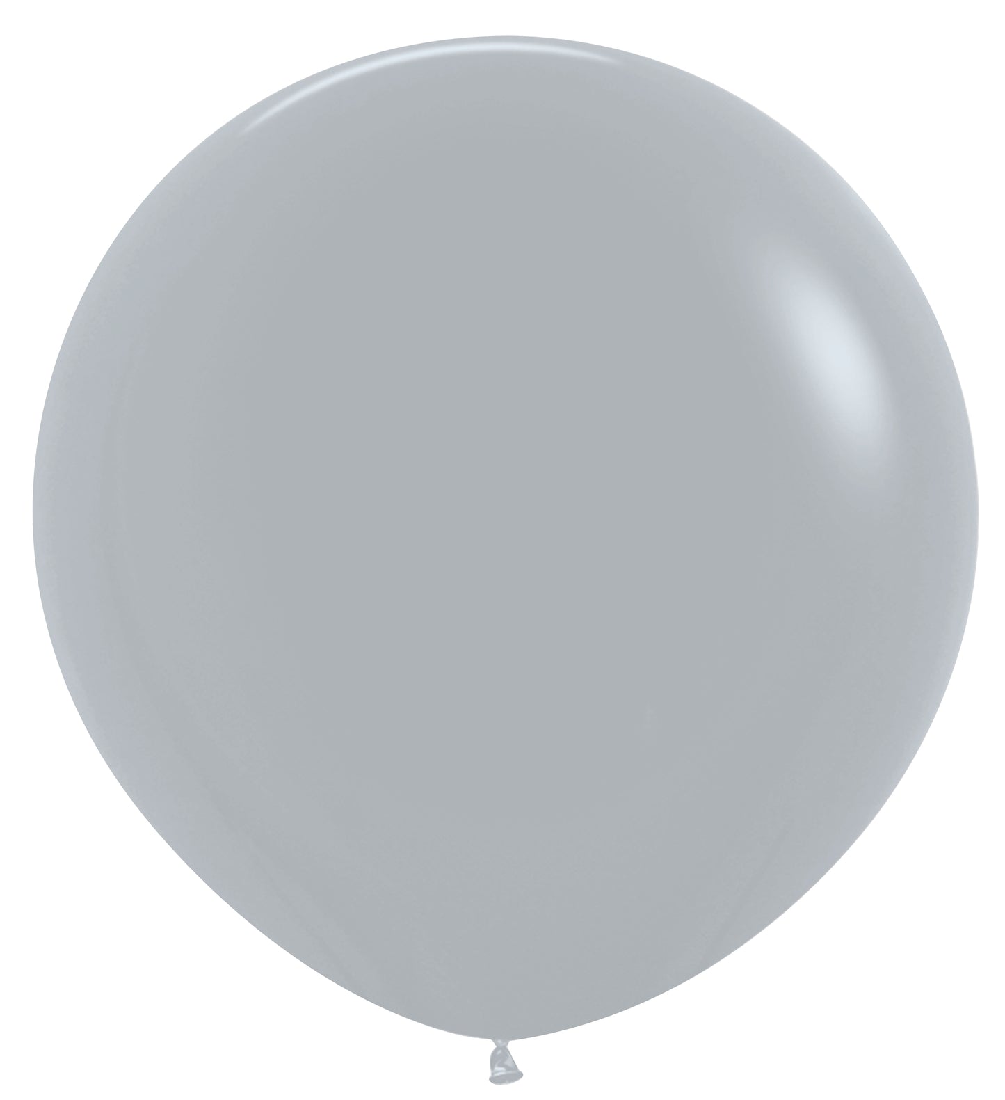 Deluxe Grey Round Latex Balloon