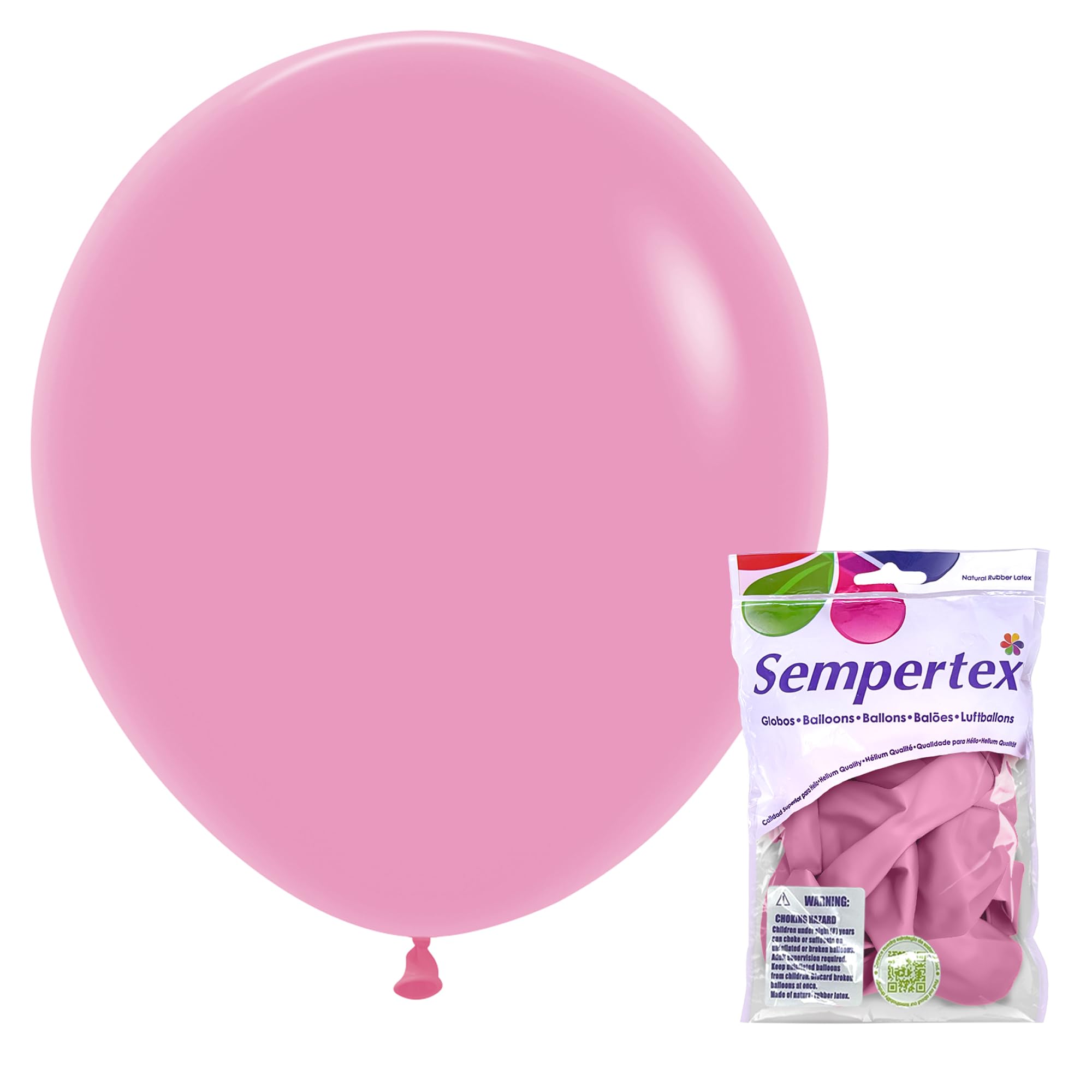 Fashion Bubble Gum Pink Round Latex Balloon – Betallic featuring