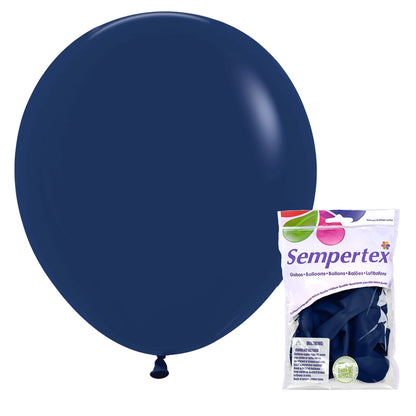 Fashion Navy Round Latex Balloon