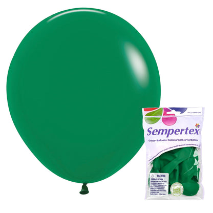 Fashion Forest Green Round Latex Balloon