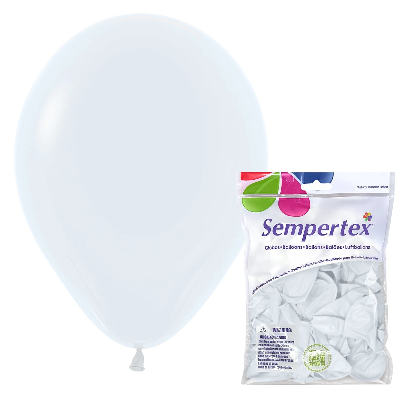 Sempertex Fashion White Balloons - 11 Inch, 25 Pcs - Elegant Latex Balloons for Birthday Decorations, Wedding, Graduation, Baby Shower, Anniversary, Bridal Shower, Party Celebrations