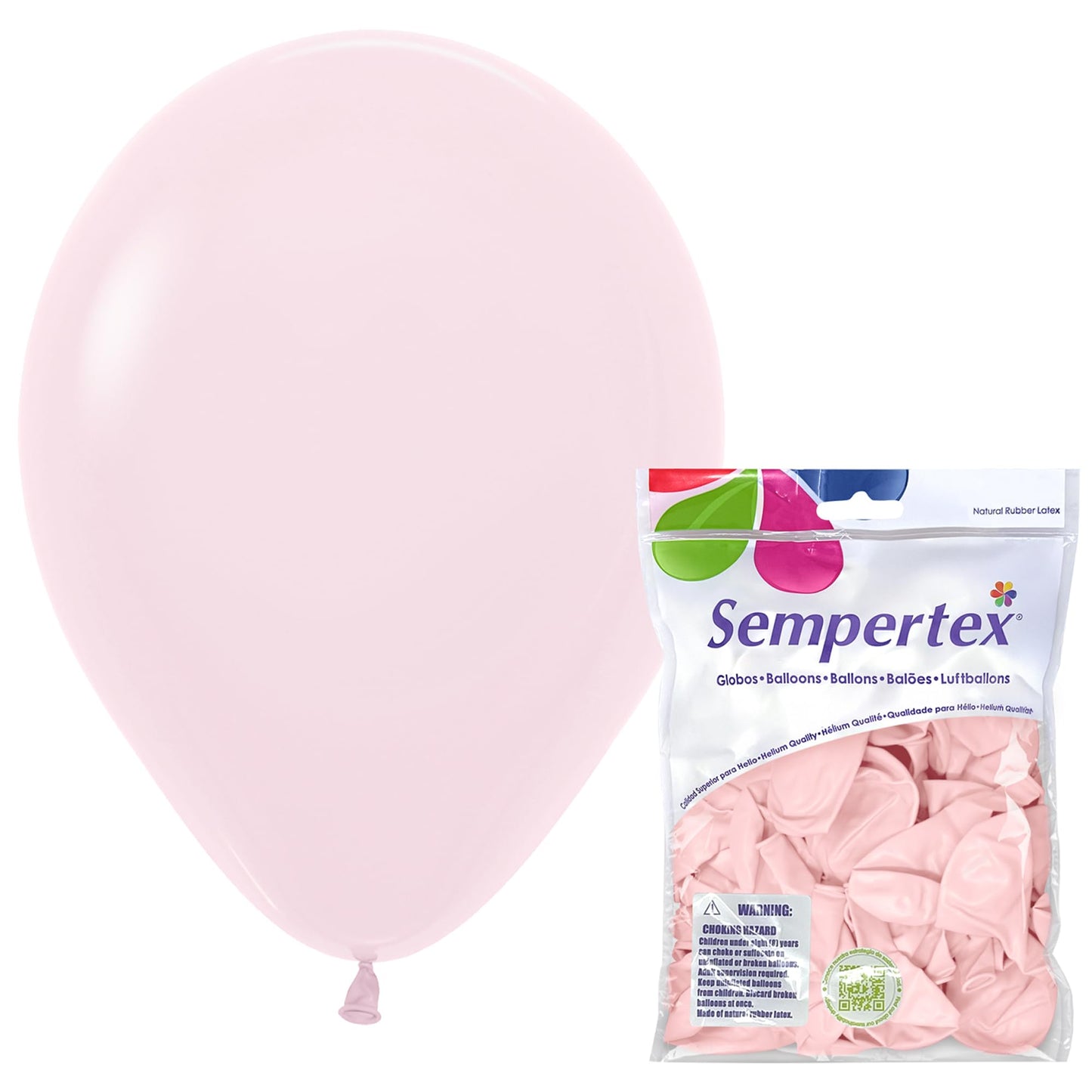 Sempertex Round Pastel Matte Pink Balloons, 11 Inch, 25Pcs – Elegant Latex Balloons for Birthday Decorations, Wedding, Graduation, Baby Shower, Anniversary, Bridal Shower, Party Celebrations