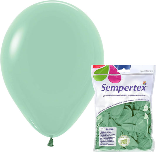 Sempertex Green Tea Balloons, Latex, 11 Inch, 25 Pcs