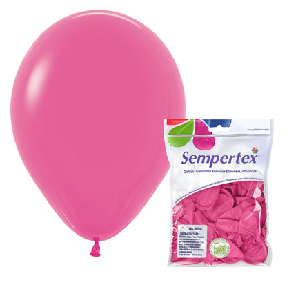 Deluxe Fuchsia Round Latex Balloon