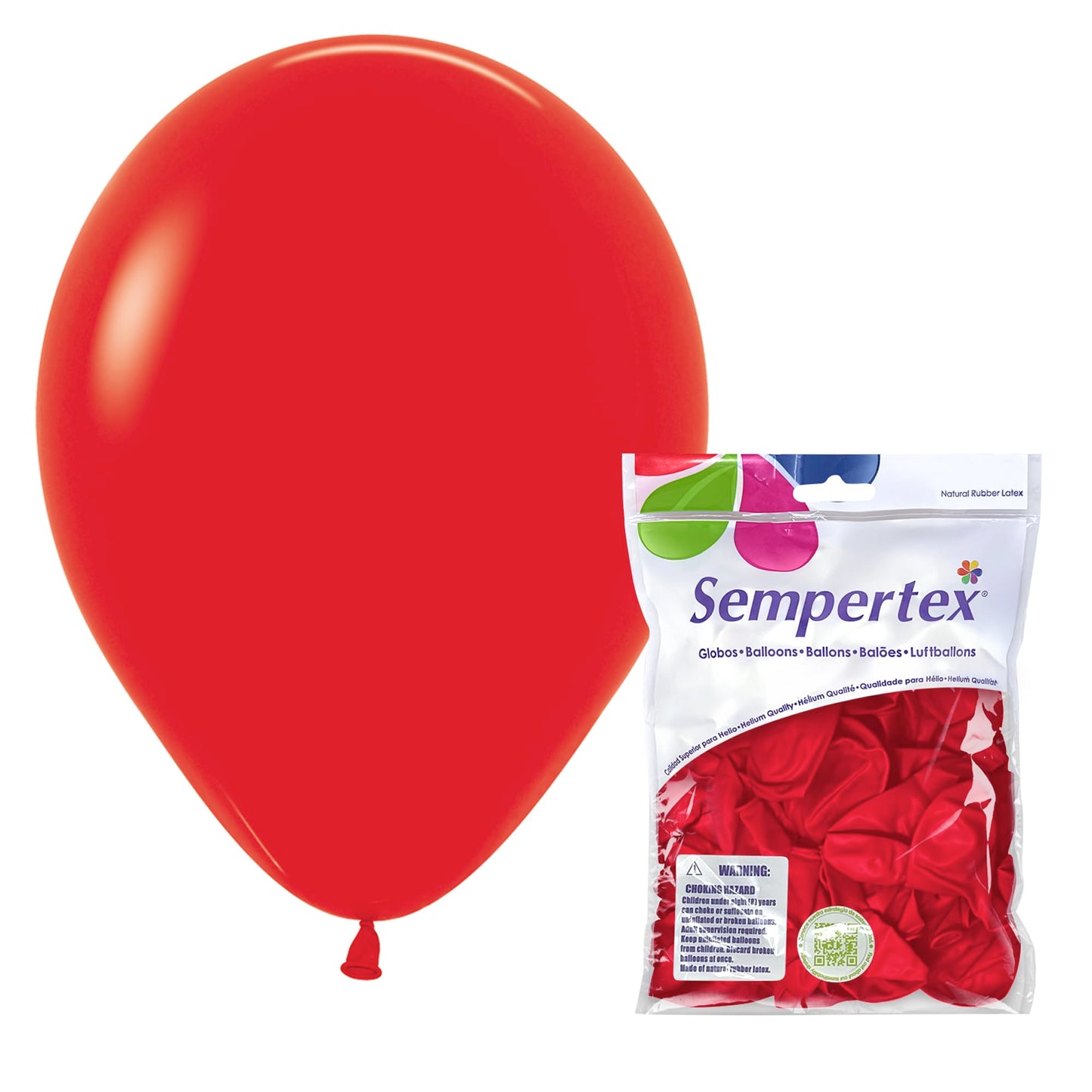 Sempertex Fashion Red Balloons - 11 Inch, 25 Pcs - Elegant Latex Balloons for Birthday Decorations, Wedding, Graduation, Baby Shower, Anniversary, Bridal Shower, Party Celebrations