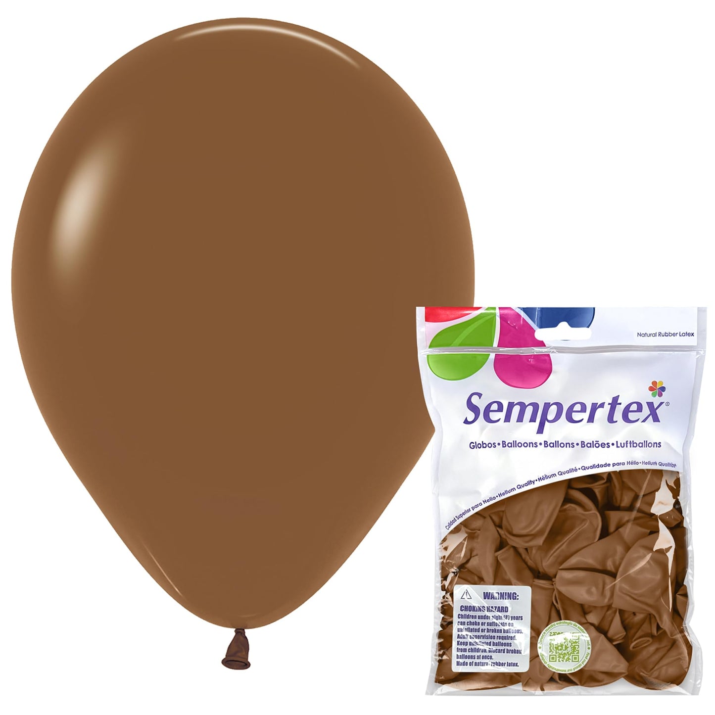 Sempertex Round Deluxe Coffee Balloons – 11 Inch, 25Pcs – Elegant Latex Balloons for Birthday Decorations, Wedding, Graduation, Baby Shower, Anniversary, Bridal Shower, Party Celebrations